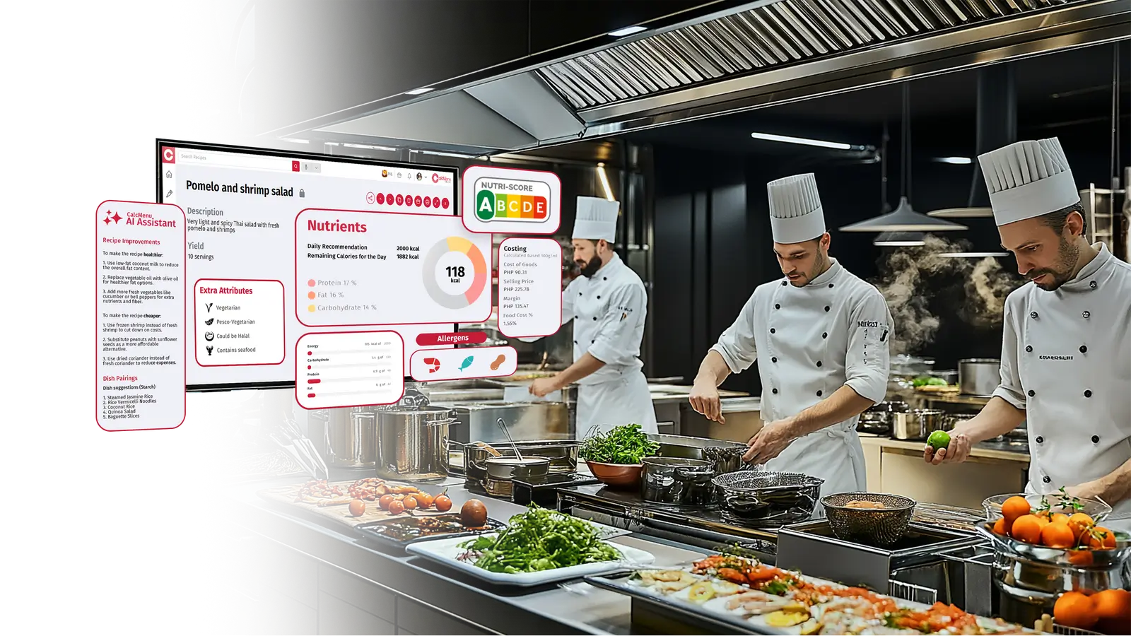 CalcMenu for individual chefs and small food operations