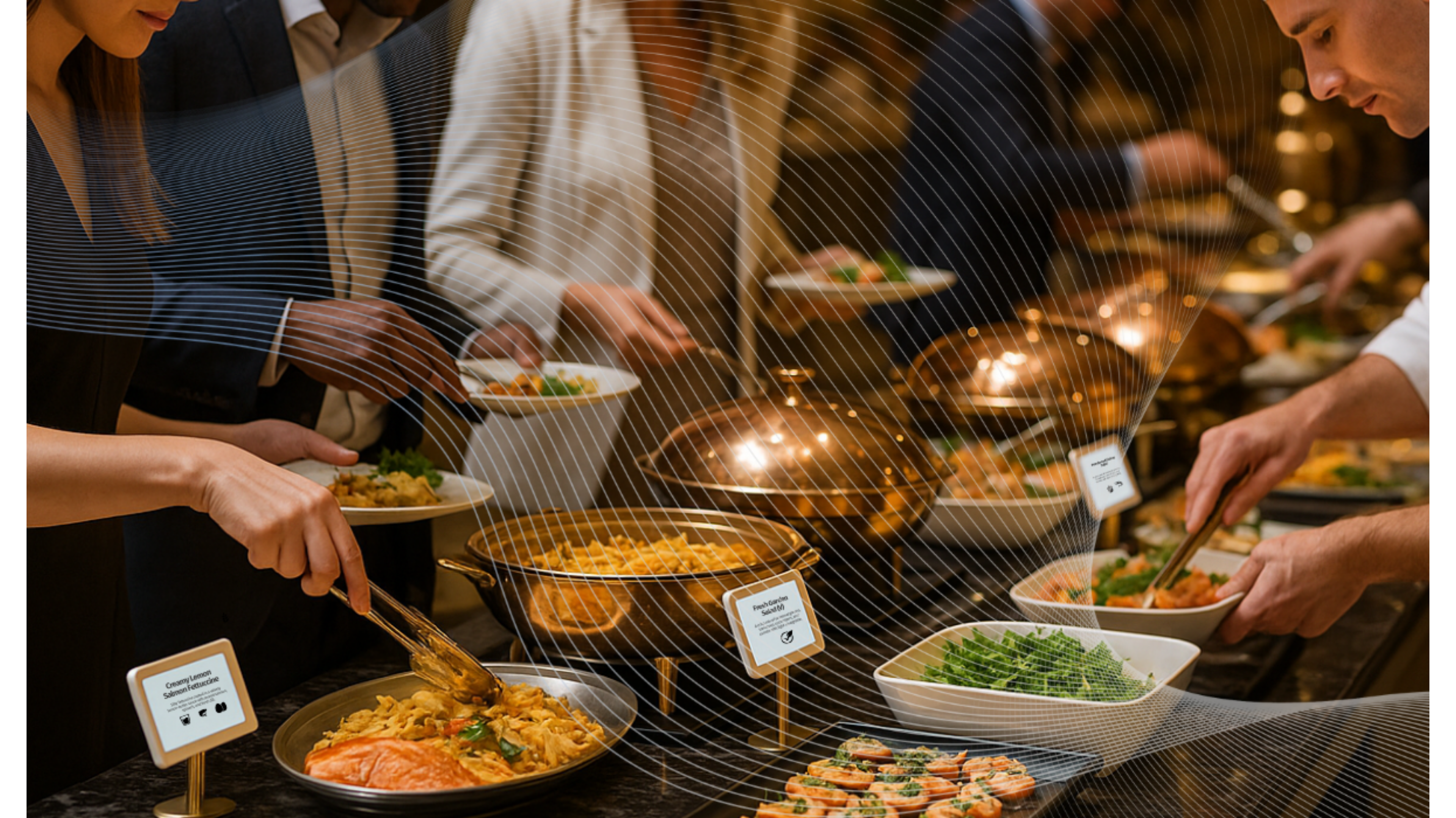 Electronic Buffet Labels
